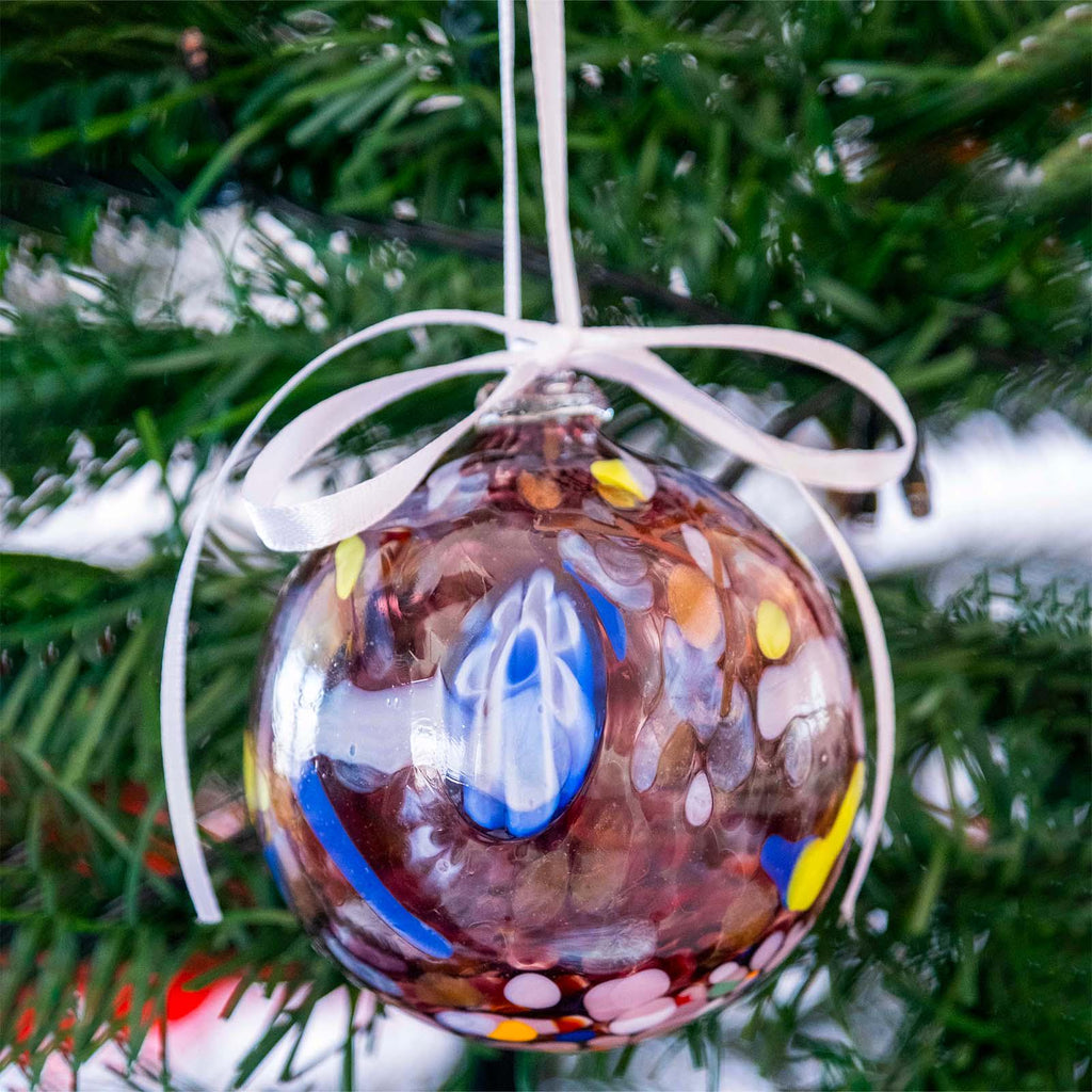 MurArt Palline di Natale in vetro di Murano Collezione MG medie D. 8