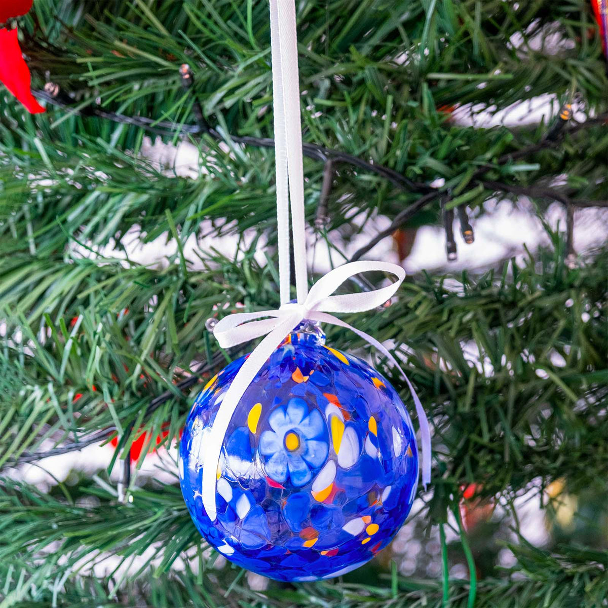 MurArt Palline di Natale in vetro di Murano Collezione MG medie D. 8