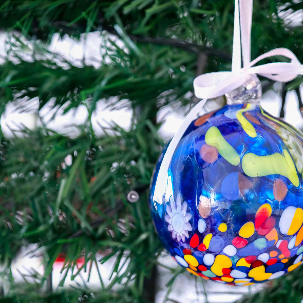 MurArt Palline di Natale in vetro di Murano Collezione MG medie D. 8