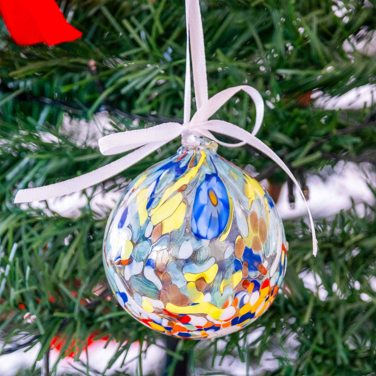 MurArt Palline di Natale in vetro di Murano Collezione MG medie D. 8