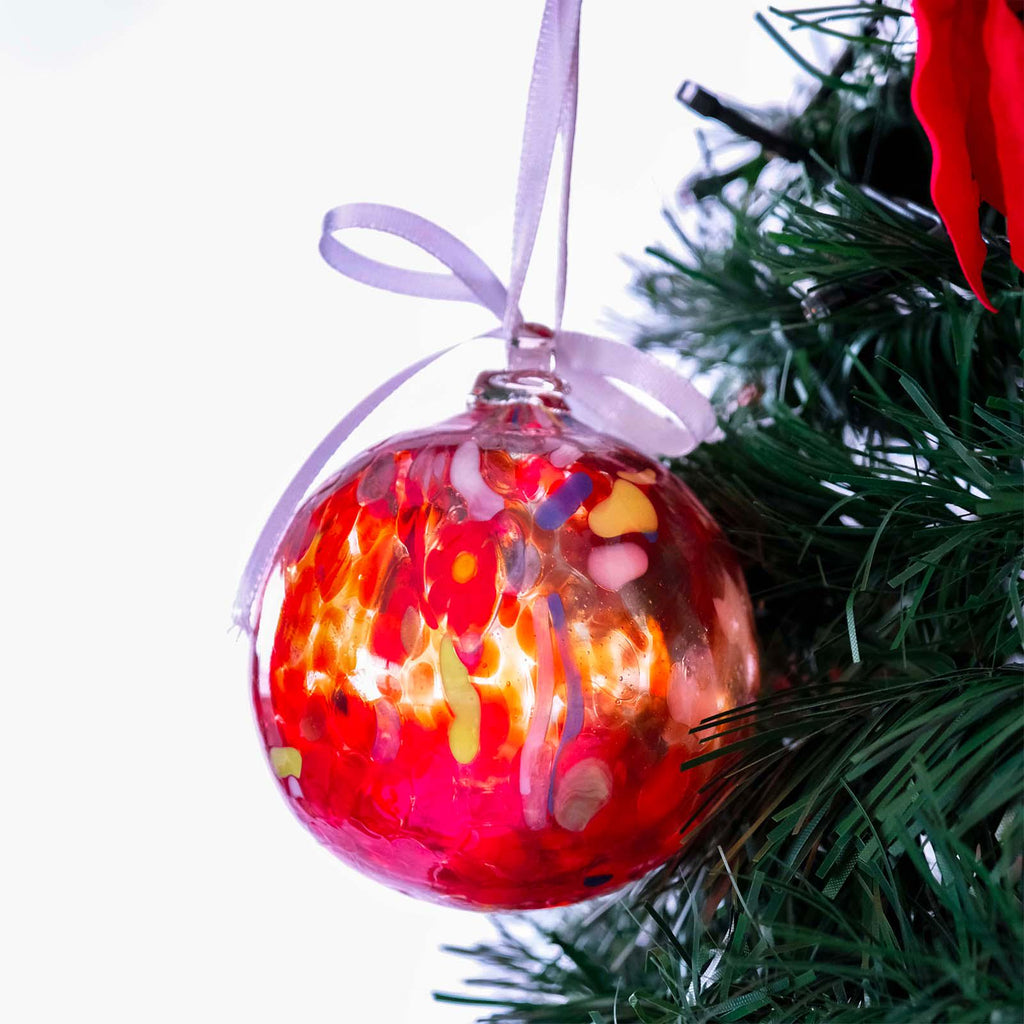 MurArt Palline di Natale in vetro di Murano Collezione MG medie D. 8
