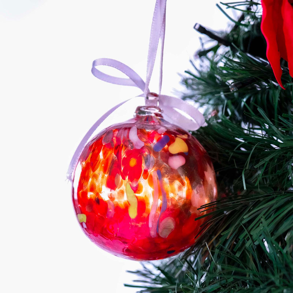MurArt Palline di Natale in vetro di Murano Collezione MG medie D. 8