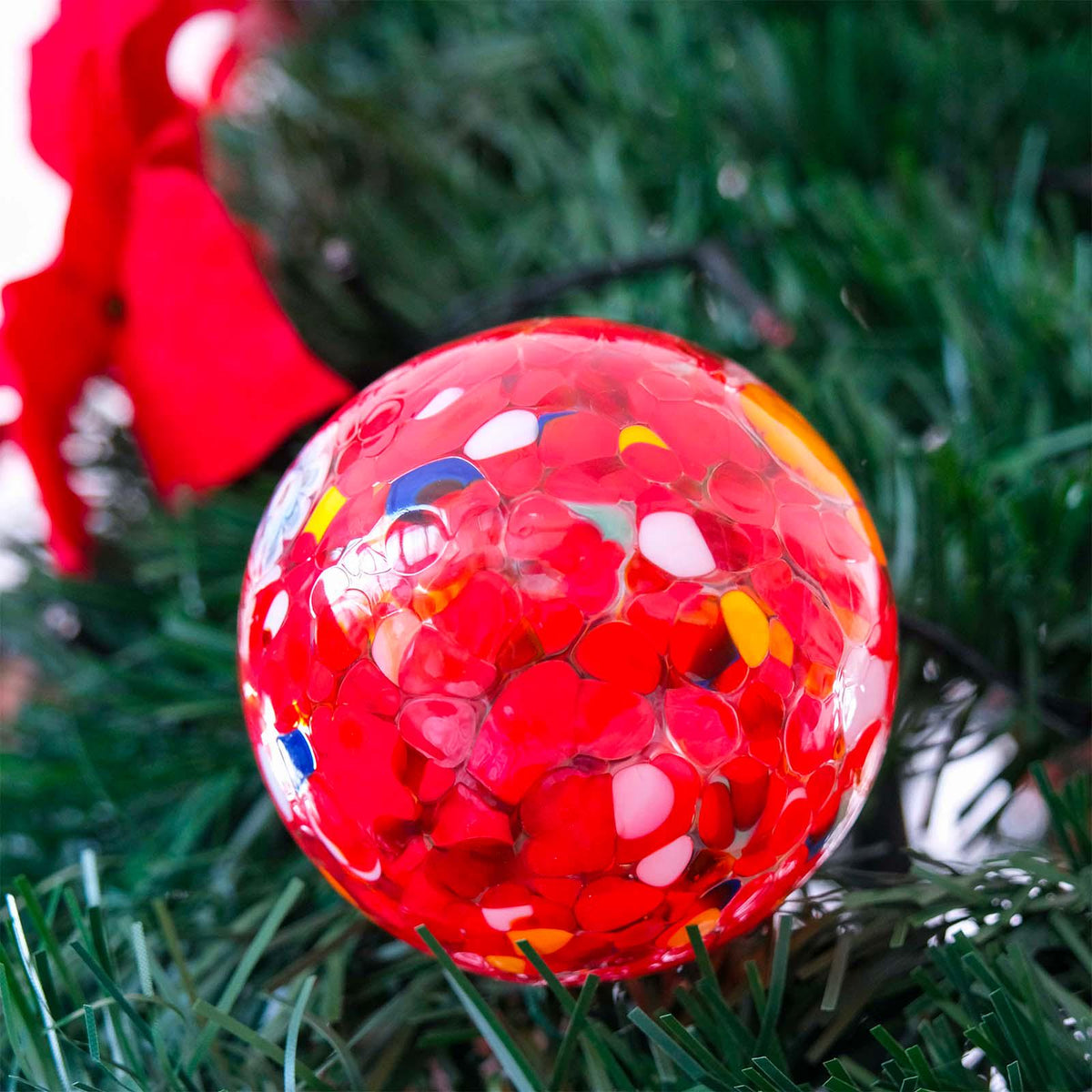 MurArt Palline di Natale in vetro di Murano Collezione MG medie D. 8