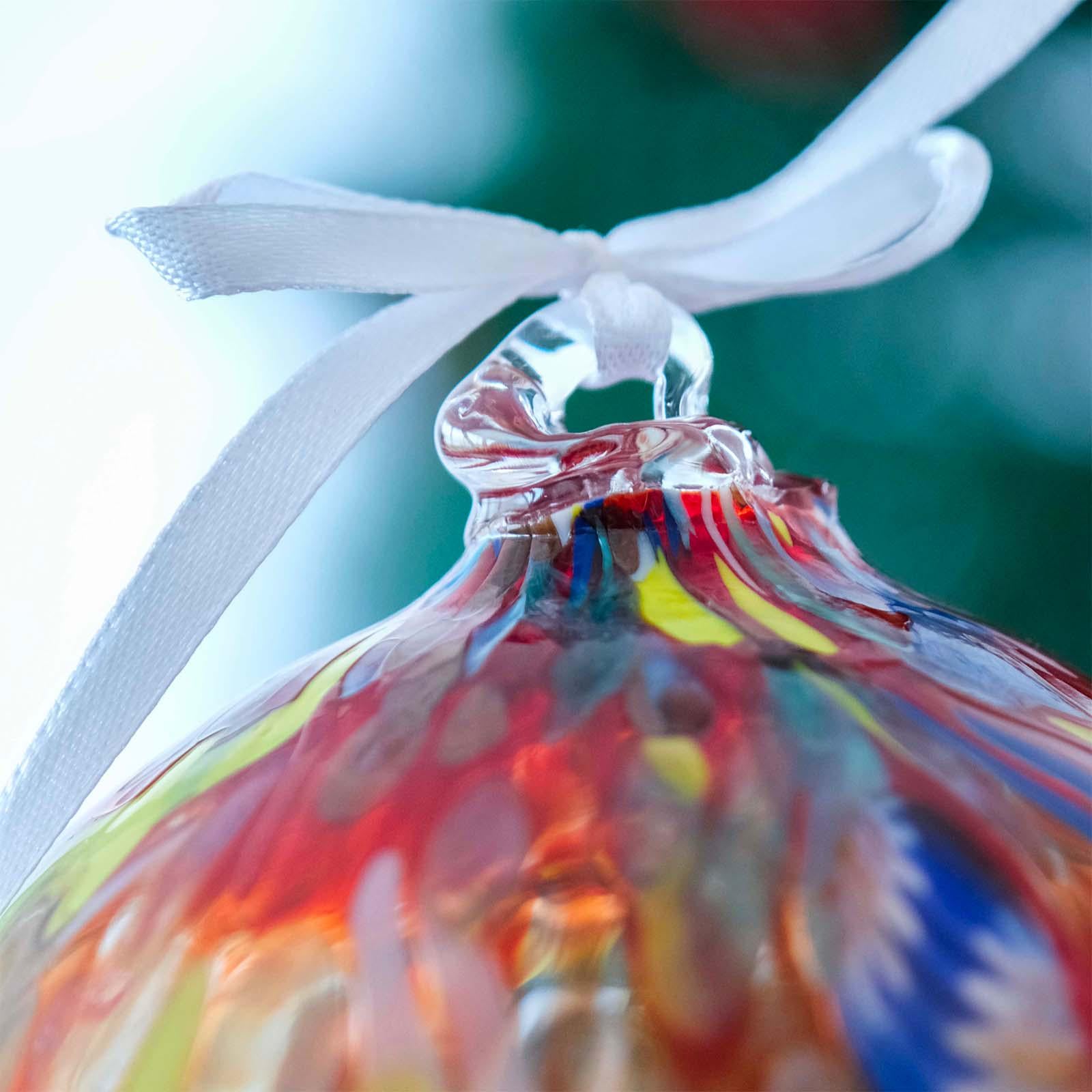 MurArt Palline di Natale in vetro di Murano Collezione MG medie D. 8