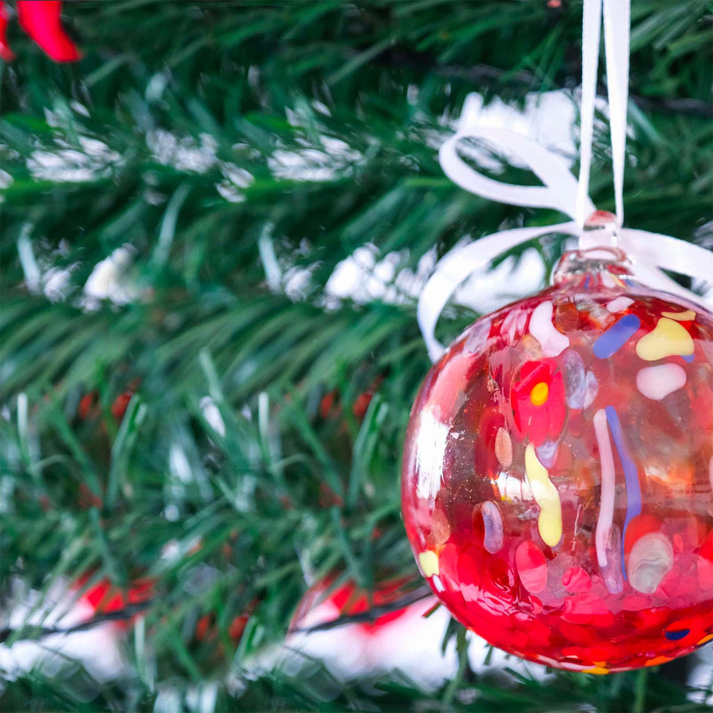 MurArt Palline di Natale in vetro di Murano Collezione MG medie D. 8
