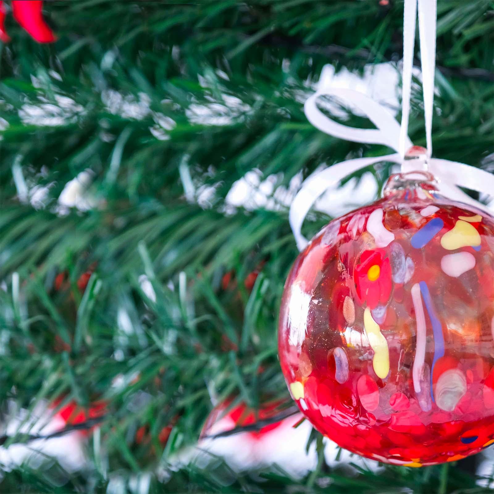 MurArt Palline di Natale in vetro di Murano Collezione MG medie D. 8