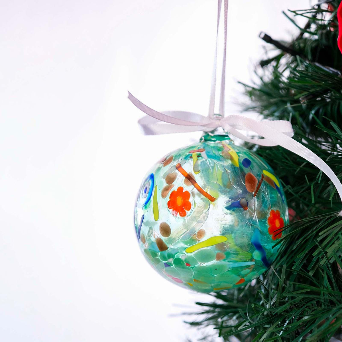 MurArt Palline di Natale in vetro di Murano Collezione MG medie D. 8