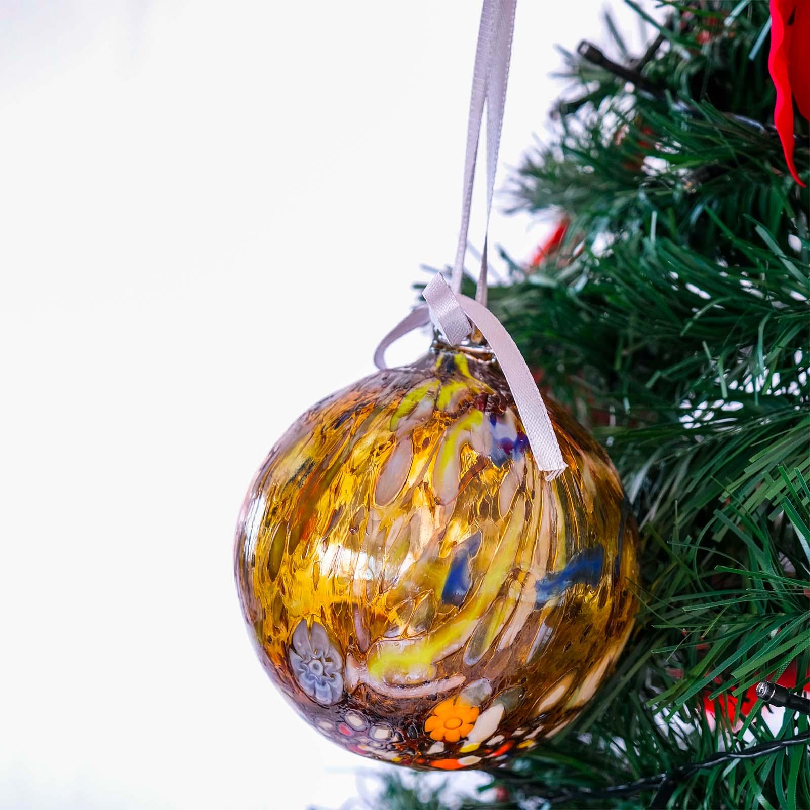MurArt Palline di Natale in vetro di Murano Collezione MG grandi D. 10
