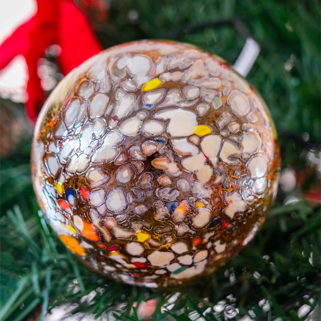 MurArt Palline di Natale in vetro di Murano Collezione MG grandi D. 10