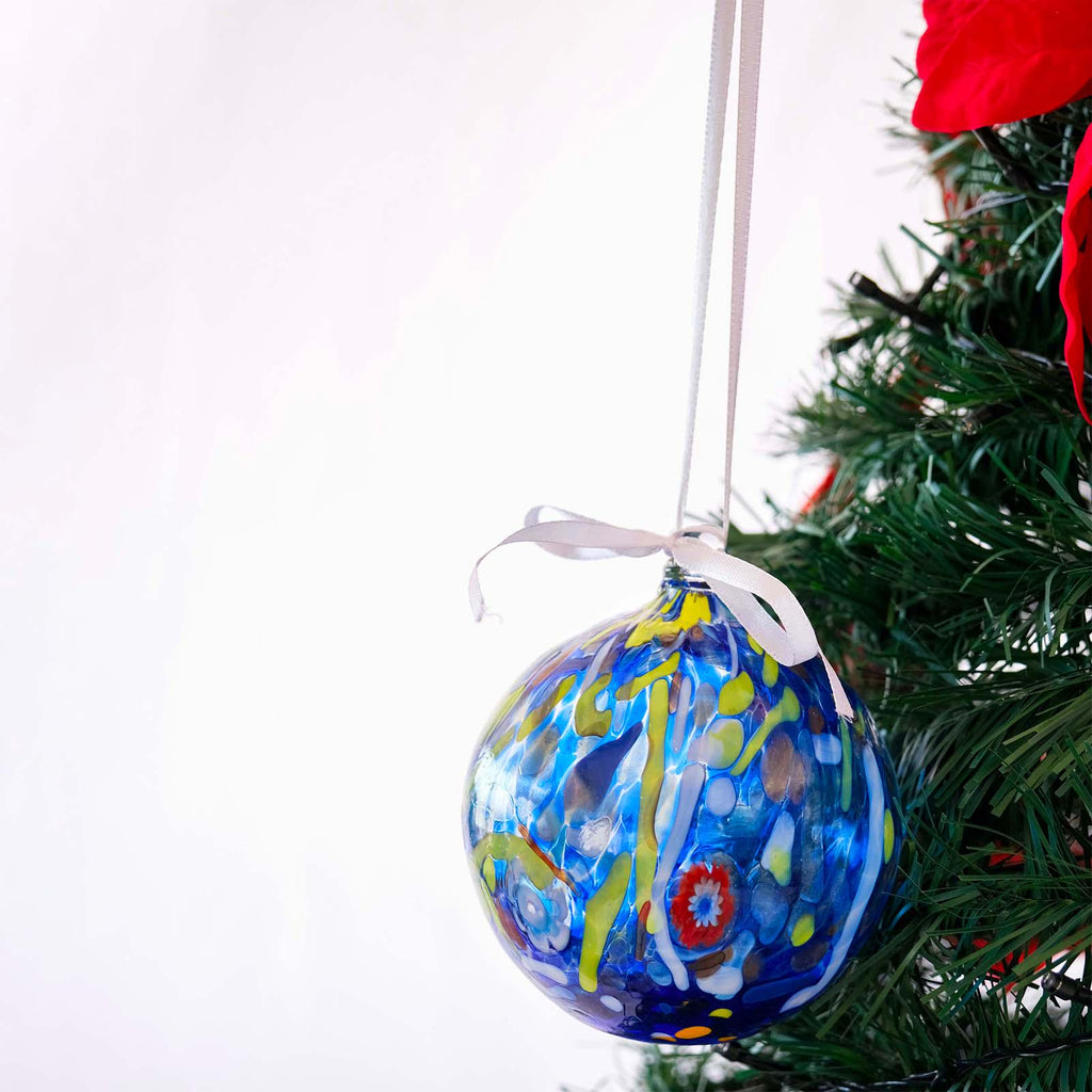 MurArt Palline di Natale in vetro di Murano Collezione MG grandi D. 10