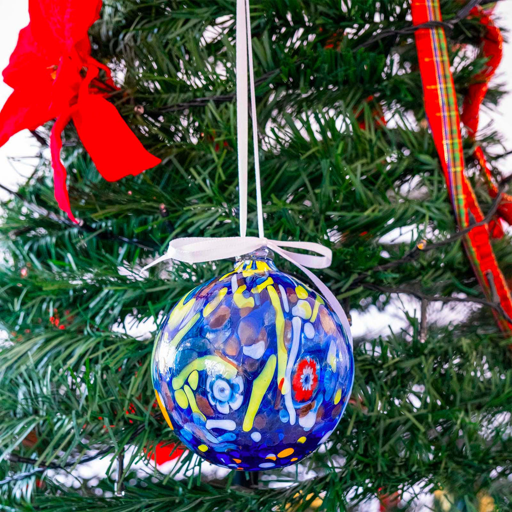 MurArt Palline di Natale in vetro di Murano Collezione MG grandi D. 10