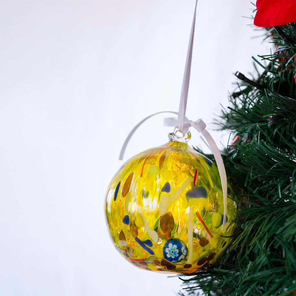 MurArt Palline di Natale in vetro di Murano Collezione MG grandi D. 10