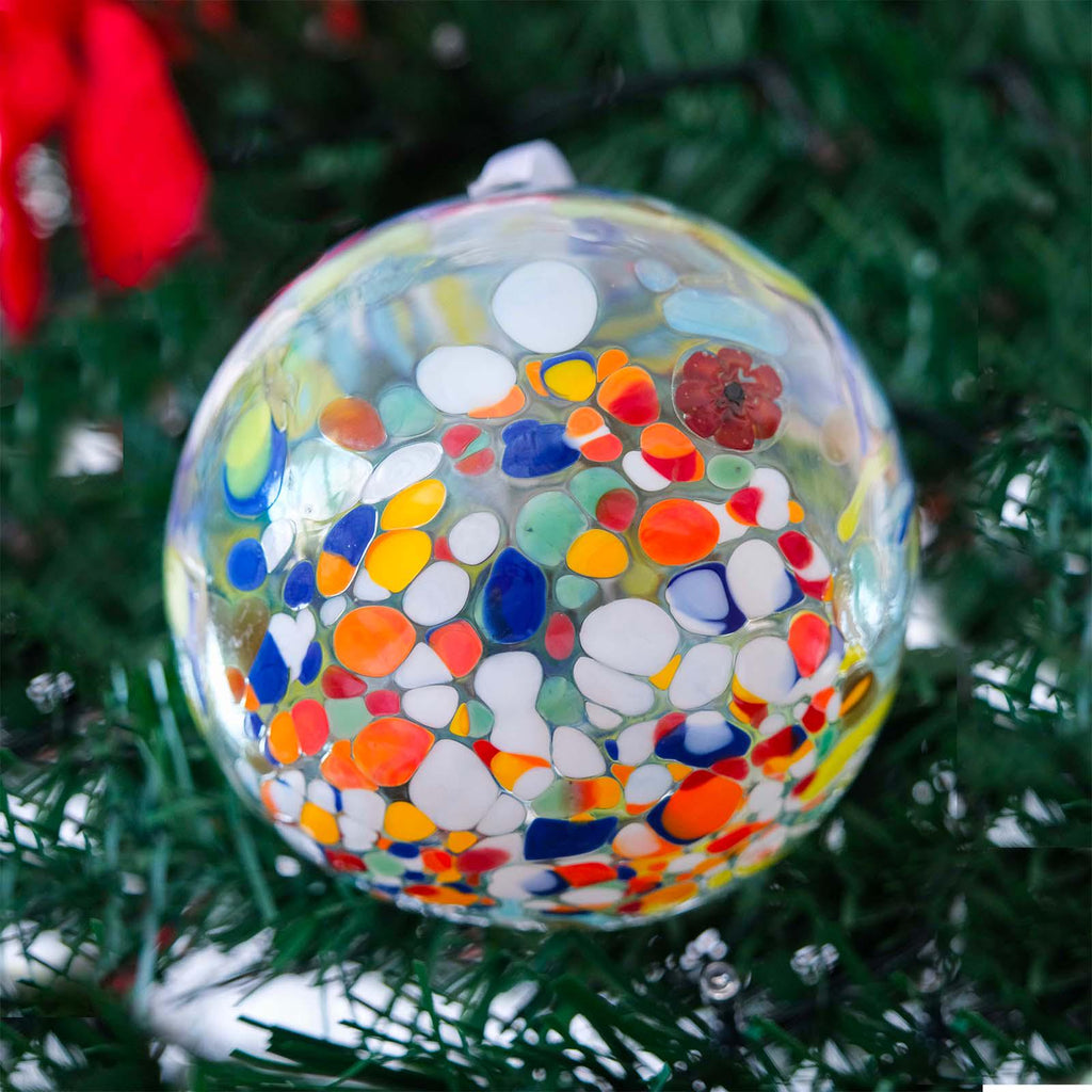 MurArt Palline di Natale in vetro di Murano Collezione MG grandi D. 10