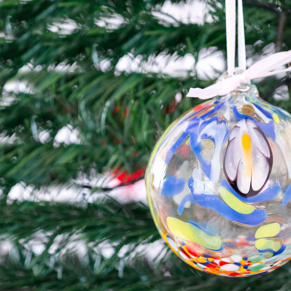 MurArt Palline di Natale in vetro di Murano Collezione MG grandi D. 10