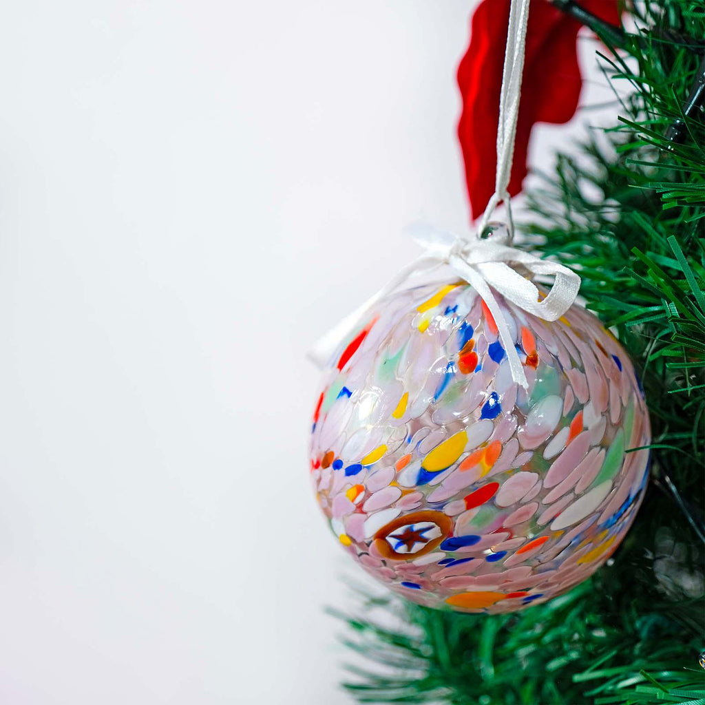 MurArt Palline di Natale in vetro di Murano Collezione MG grandi D. 10