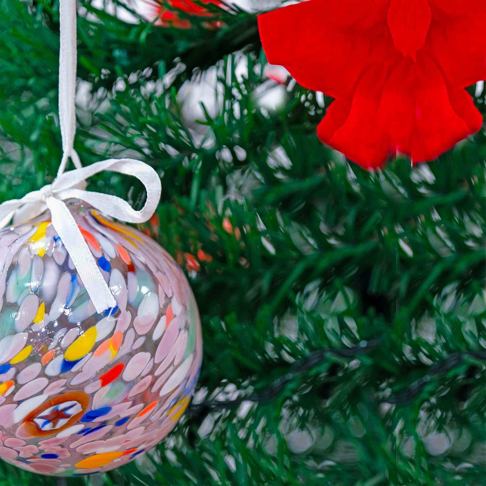 MurArt Palline di Natale in vetro di Murano Collezione MG grandi D. 10