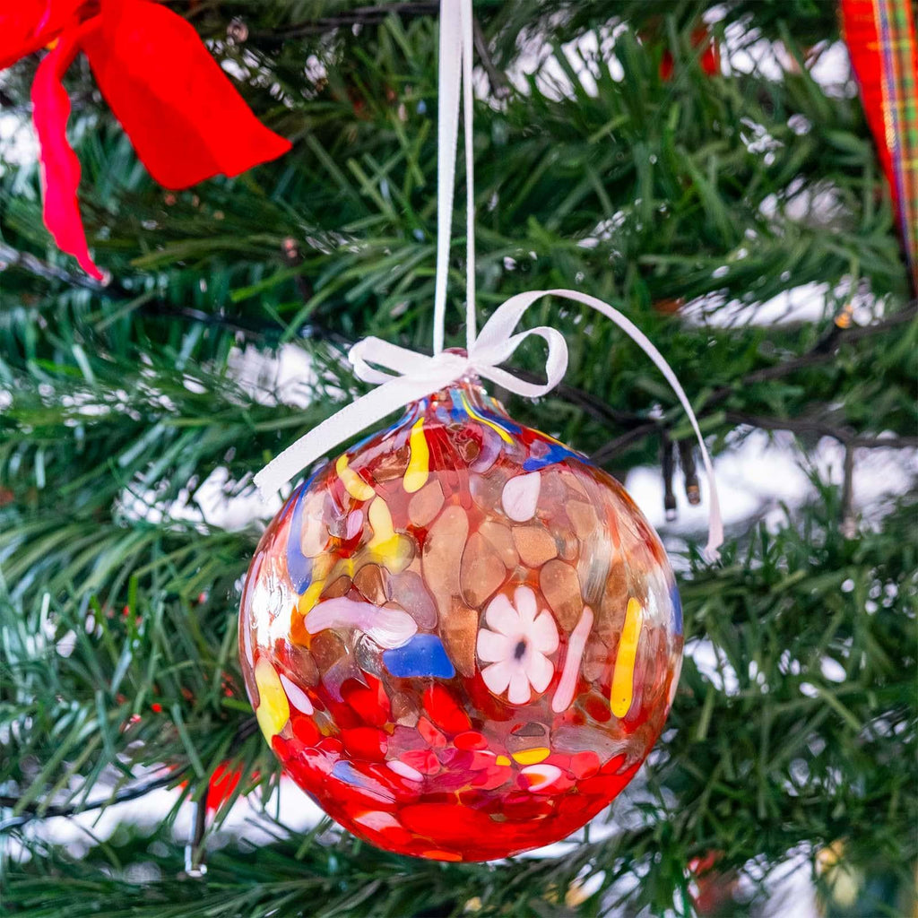 MurArt Palline di Natale in vetro di Murano Collezione MG grandi D. 10