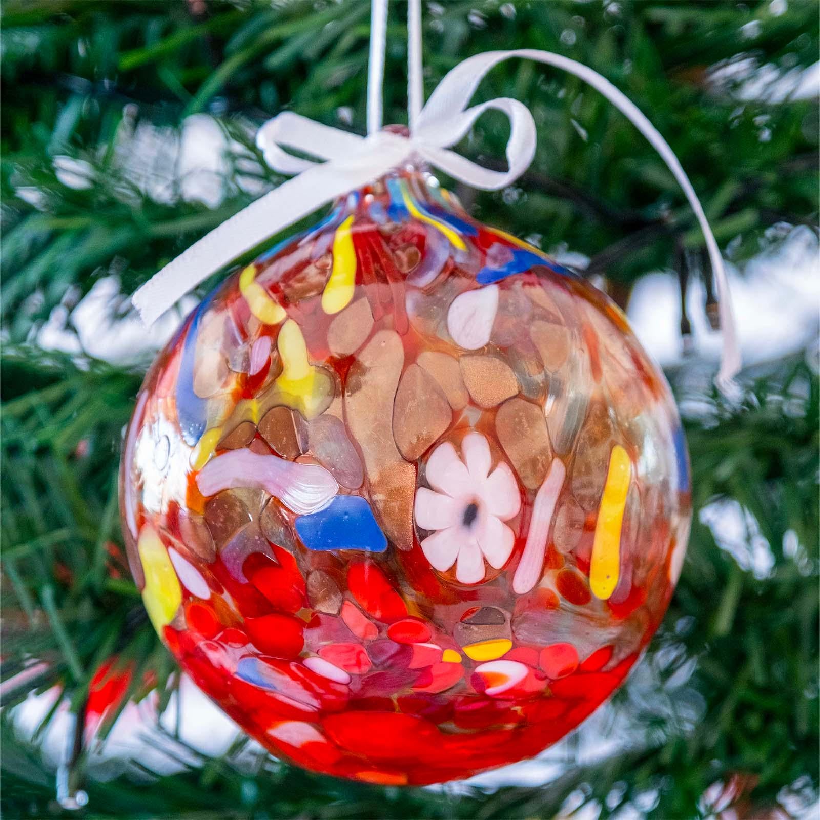 MurArt Palline di Natale in vetro di Murano Collezione MG grandi D. 10