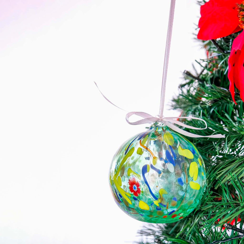 MurArt Palline di Natale in vetro di Murano Collezione MG grandi D. 10