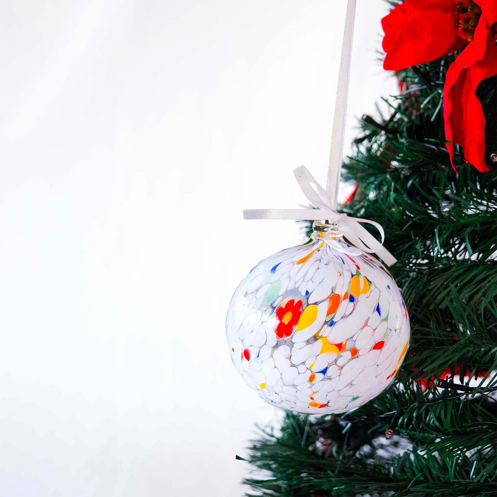 Murano Glass Christmas Ornament | Certified Murano Glass | Made in Italy | Christmas Bauble | Collection Decoro
