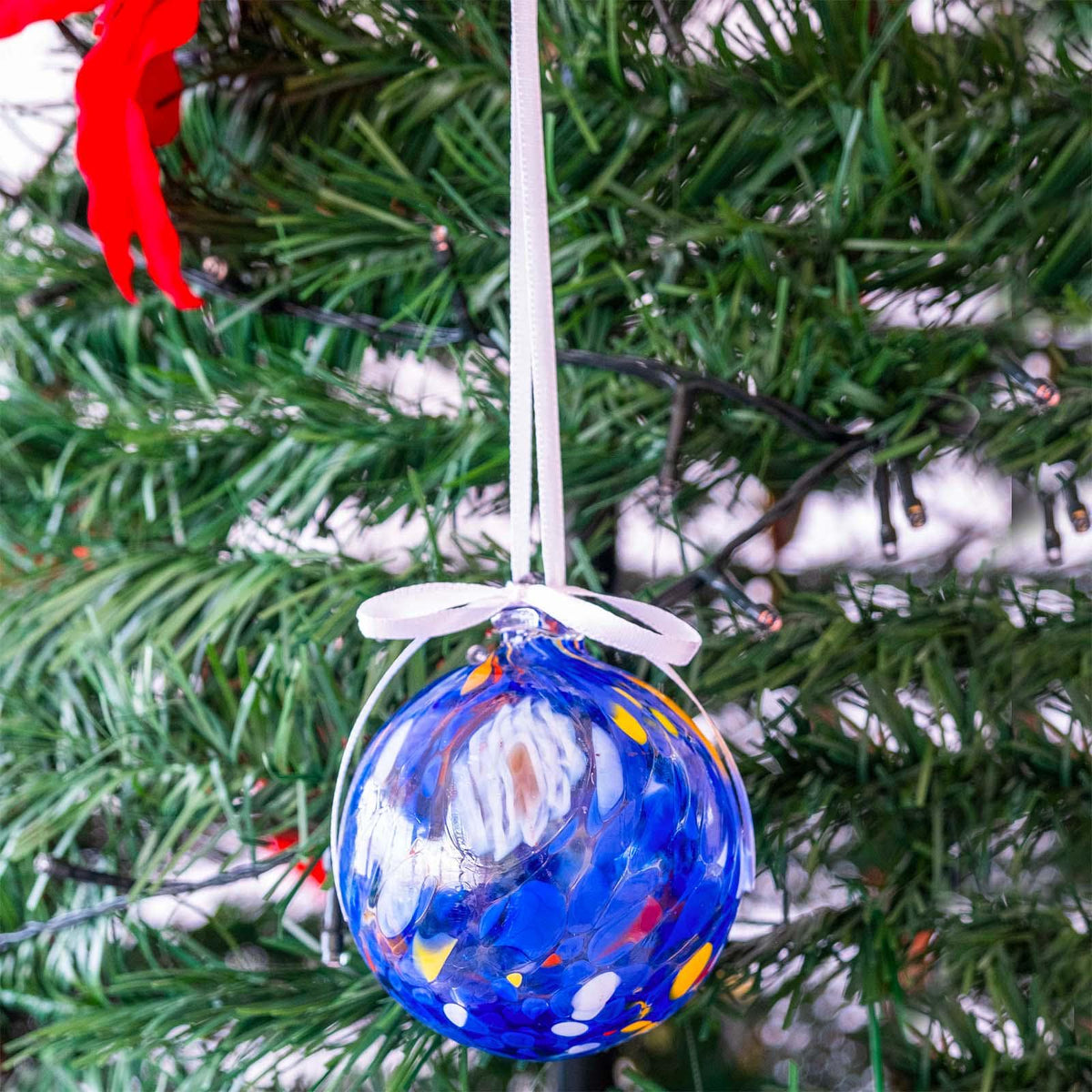 Murano Glass Christmas Ornament | Certified Murano Glass | Made in Italy | Christmas Bauble | Collection Decoro