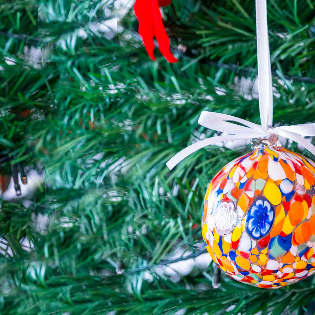 Murano Glass Christmas Ornament | Certified Murano Glass | Made in Italy | Christmas Bauble | Collection Decoro