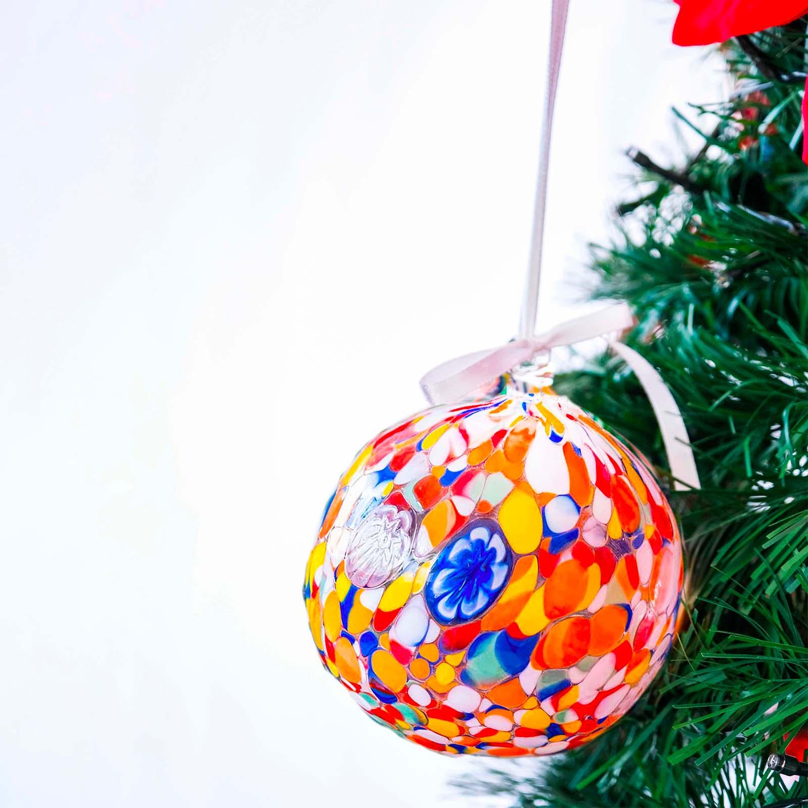 Murano Glass Christmas Ornament | Certified Murano Glass | Made in Italy | Christmas Bauble | Collection Decoro