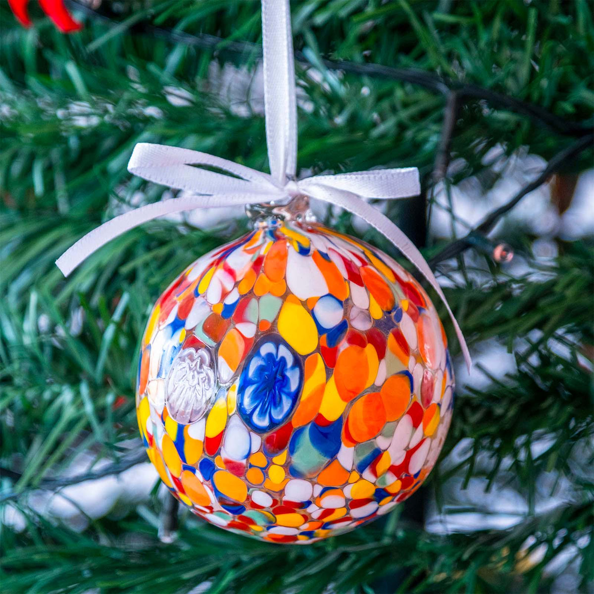Murano Glass Christmas Ornament | Certified Murano Glass | Made in Italy | Christmas Bauble | Collection Decoro