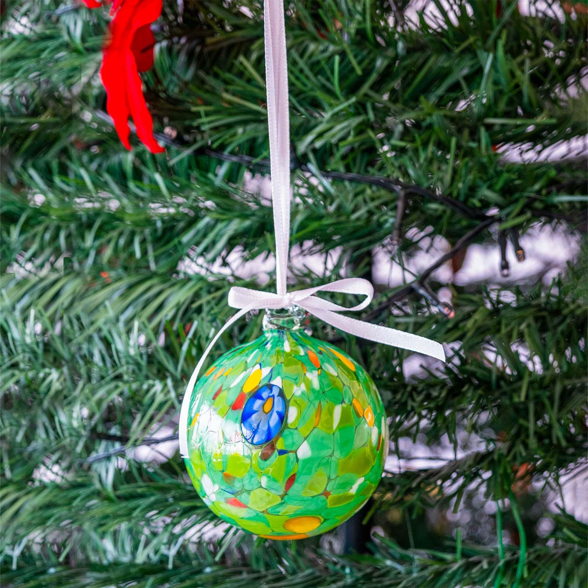 Murano Glass Christmas Ornament | Certified Murano Glass | Made in Italy | Christmas Bauble | Collection Decoro