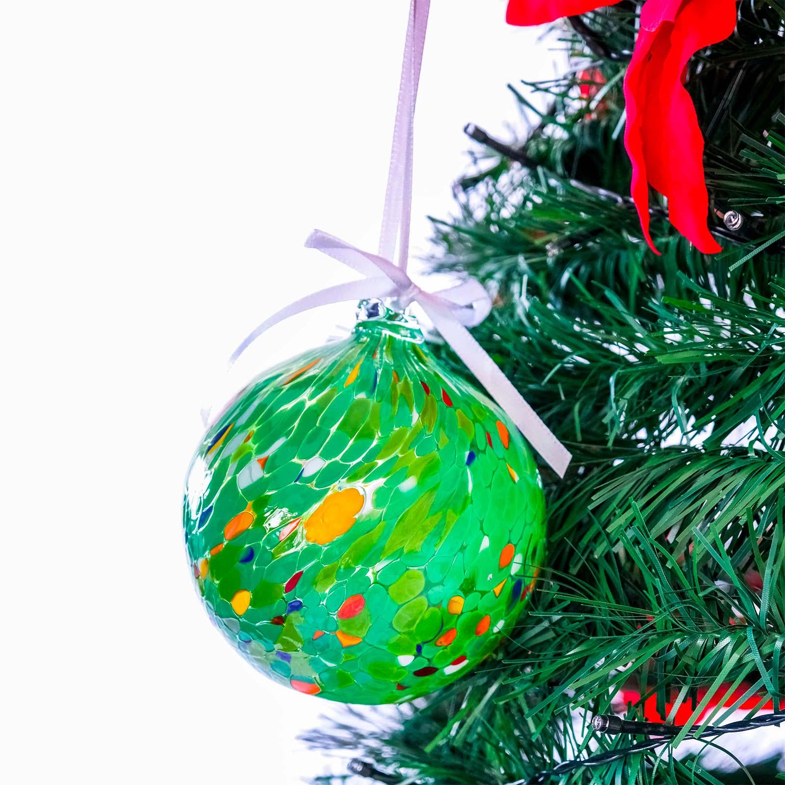 Murano Glass Christmas Ornament | Certified Murano Glass | Made in Italy | Christmas Bauble | Collection Decoro
