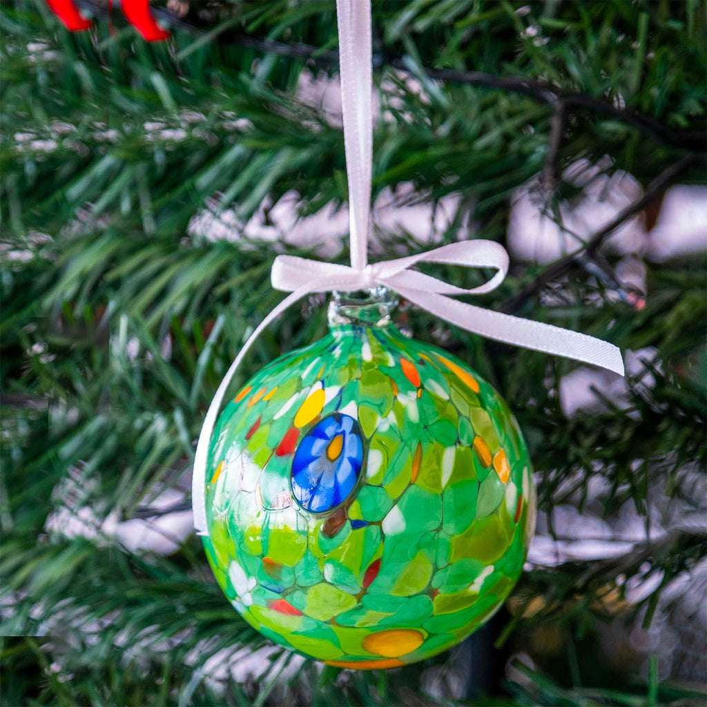 Murano Glass Christmas Ornament | Certified Murano Glass | Made in Italy | Christmas Bauble | Collection Decoro