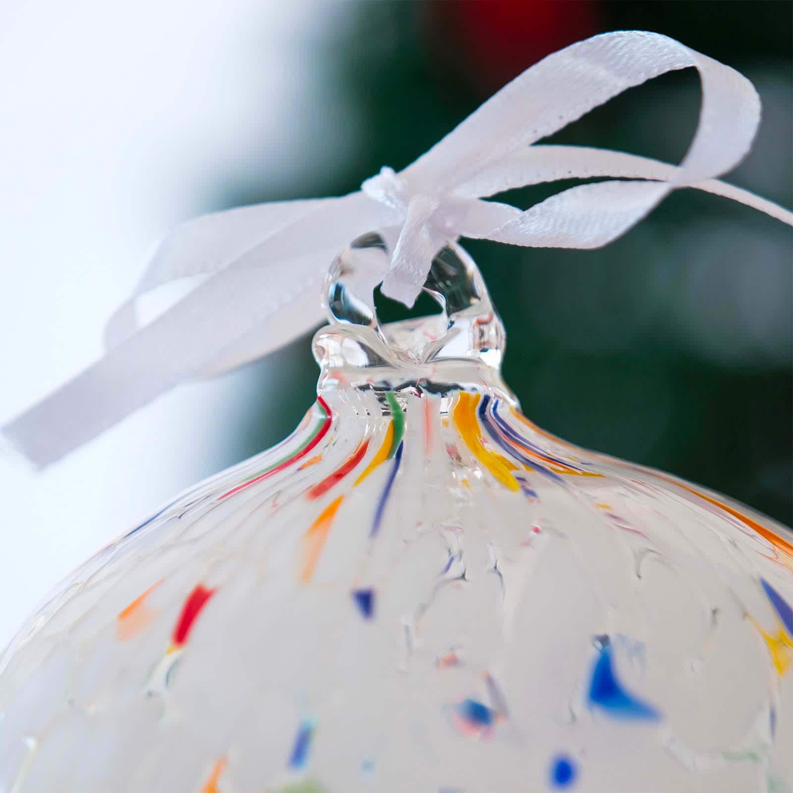 Murano Glass Christmas Ornament | Certified Murano Glass | Made in Italy | Christmas Bauble | Collection Decoro