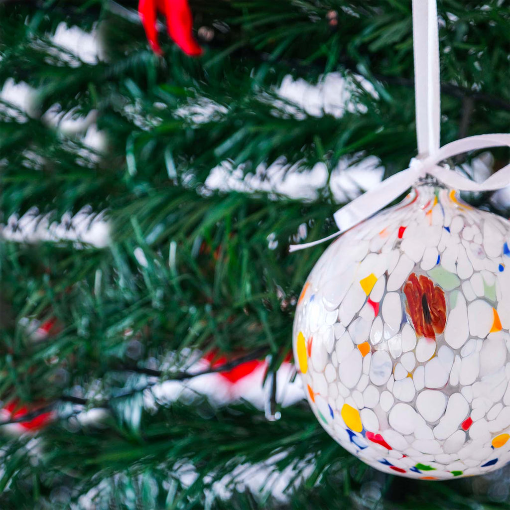 Murano Glass Christmas Ornament | Certified Murano Glass | Made in Italy | Christmas Bauble | Collection Decoro