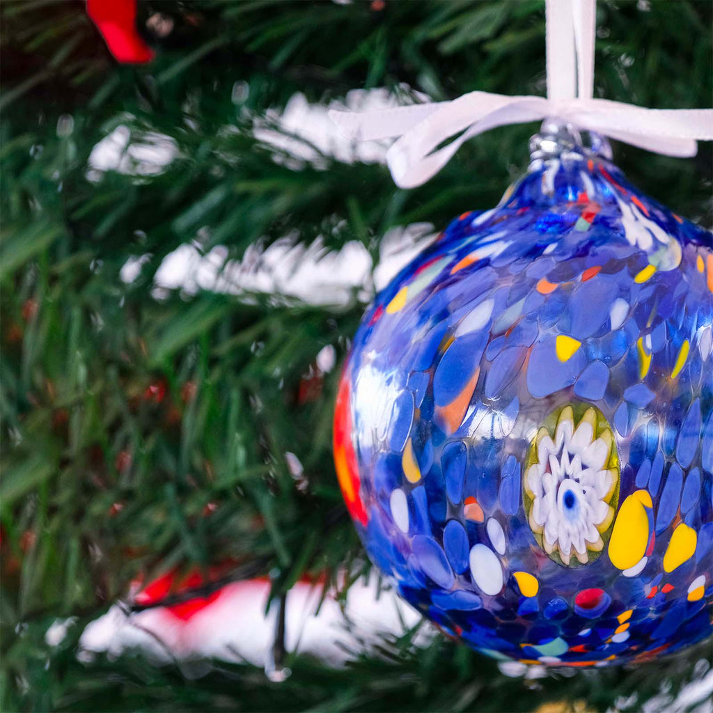 Murano Glass Christmas Ornament | Certified Murano Glass | Made in Italy | Christmas Bauble | Collection Decoro