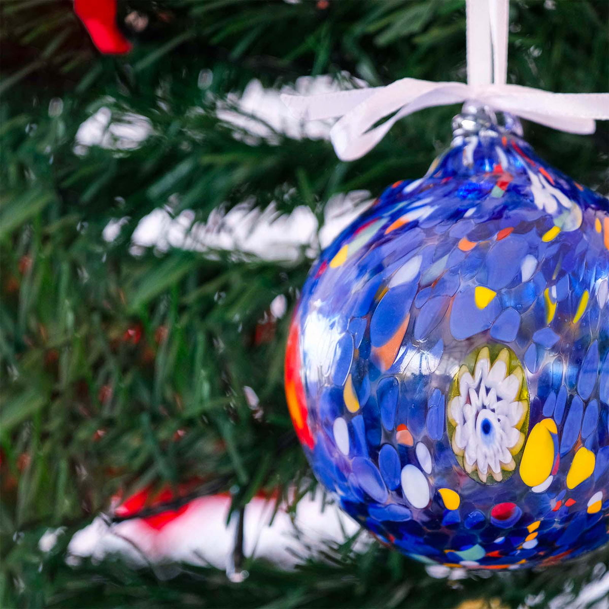 Murano Glass Christmas Ornament | Certified Murano Glass | Made in Italy | Christmas Bauble | Collection Decoro