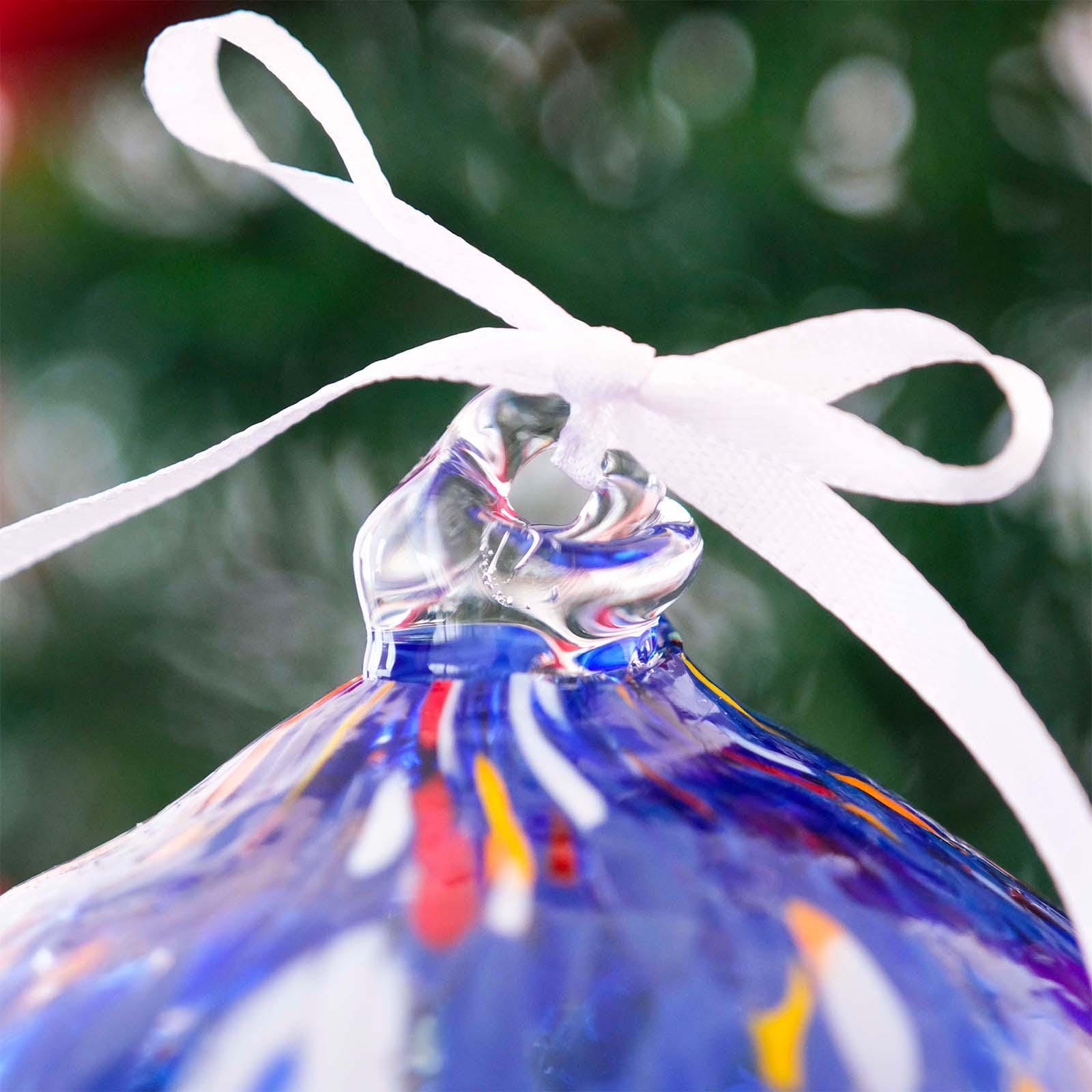 Murano Glass Christmas Ornament | Certified Murano Glass | Made in Italy | Christmas Bauble | Collection Decoro