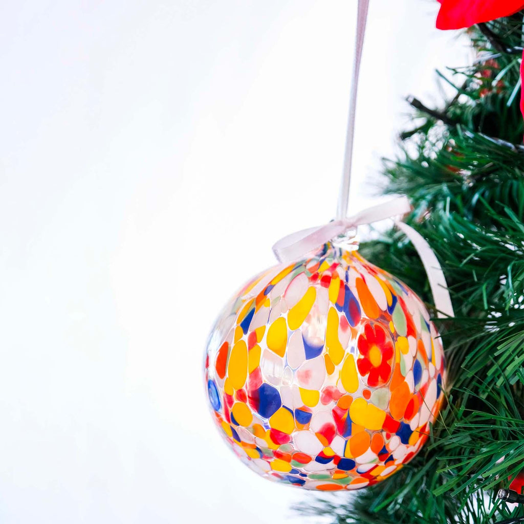 Murano Glass Christmas Ornament | Certified Murano Glass | Made in Italy | Christmas Bauble | Collection Decoro