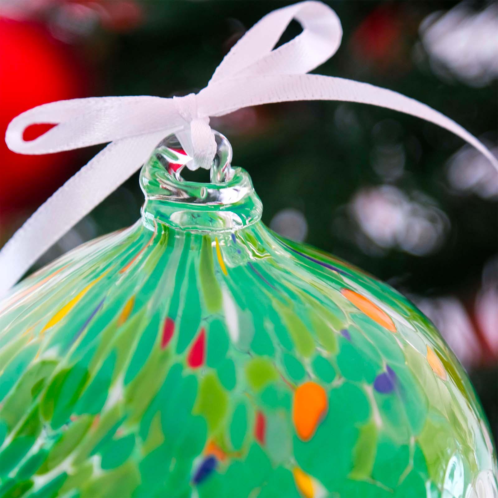 Murano Glass Christmas Ornament | Certified Murano Glass | Made in Italy | Christmas Bauble | Collection Decoro