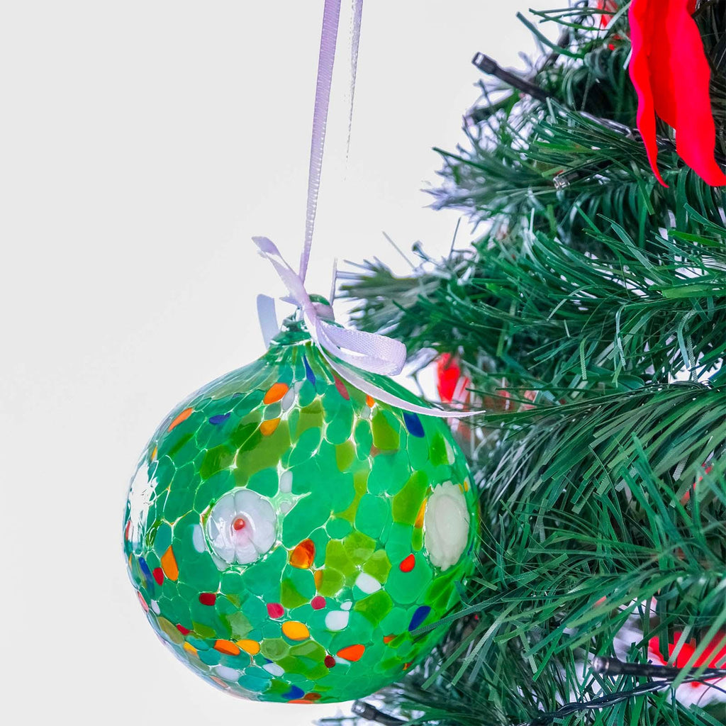 Murano Glass Christmas Ornament | Certified Murano Glass | Made in Italy | Christmas Bauble | Collection Decoro
