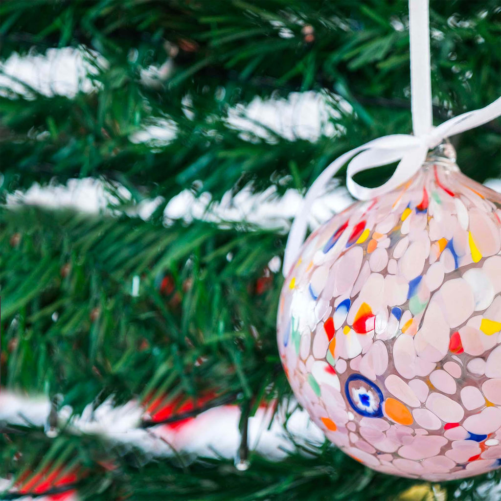 Murano Glass Christmas Ornament | Certified Murano Glass | Made in Italy | Christmas Bauble | Collection Decoro