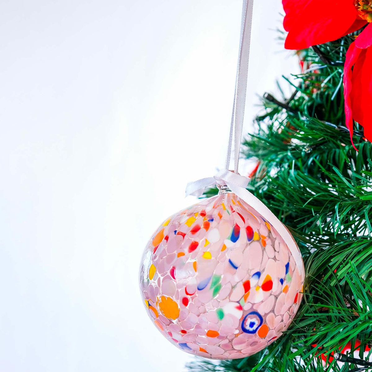 Murano Glass Christmas Ornament | Certified Murano Glass | Made in Italy | Christmas Bauble | Collection Decoro