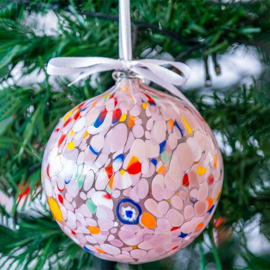 Murano Glass Christmas Ornament | Certified Murano Glass | Made in Italy | Christmas Bauble | Collection Decoro