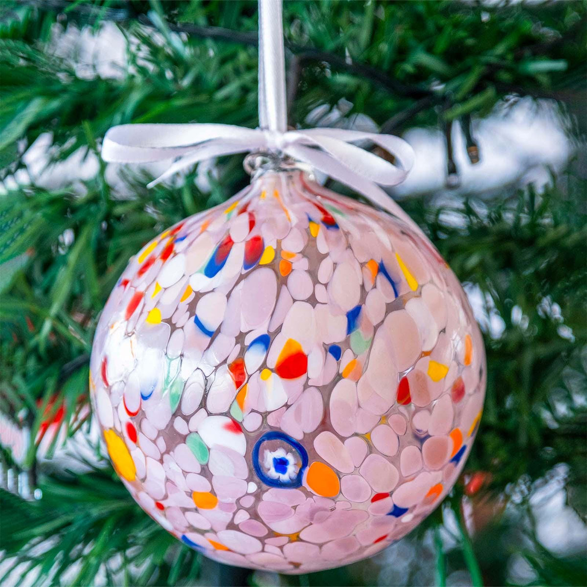 Murano Glass Christmas Ornament | Certified Murano Glass | Made in Italy | Christmas Bauble | Collection Decoro