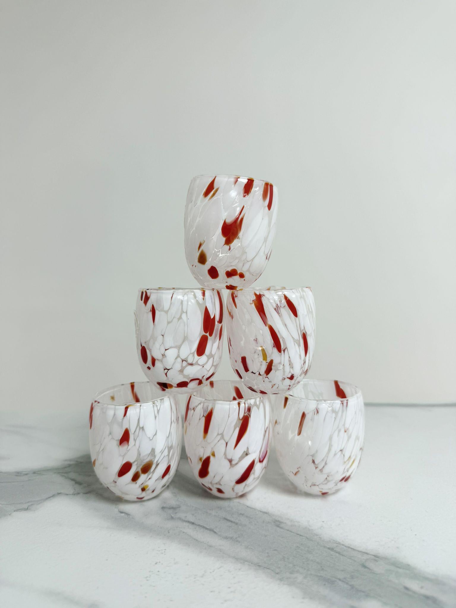 Murano Shot Glass | Certified Murano Glass | Made in Italy | Italian Liqueur Glass | Collection Onde