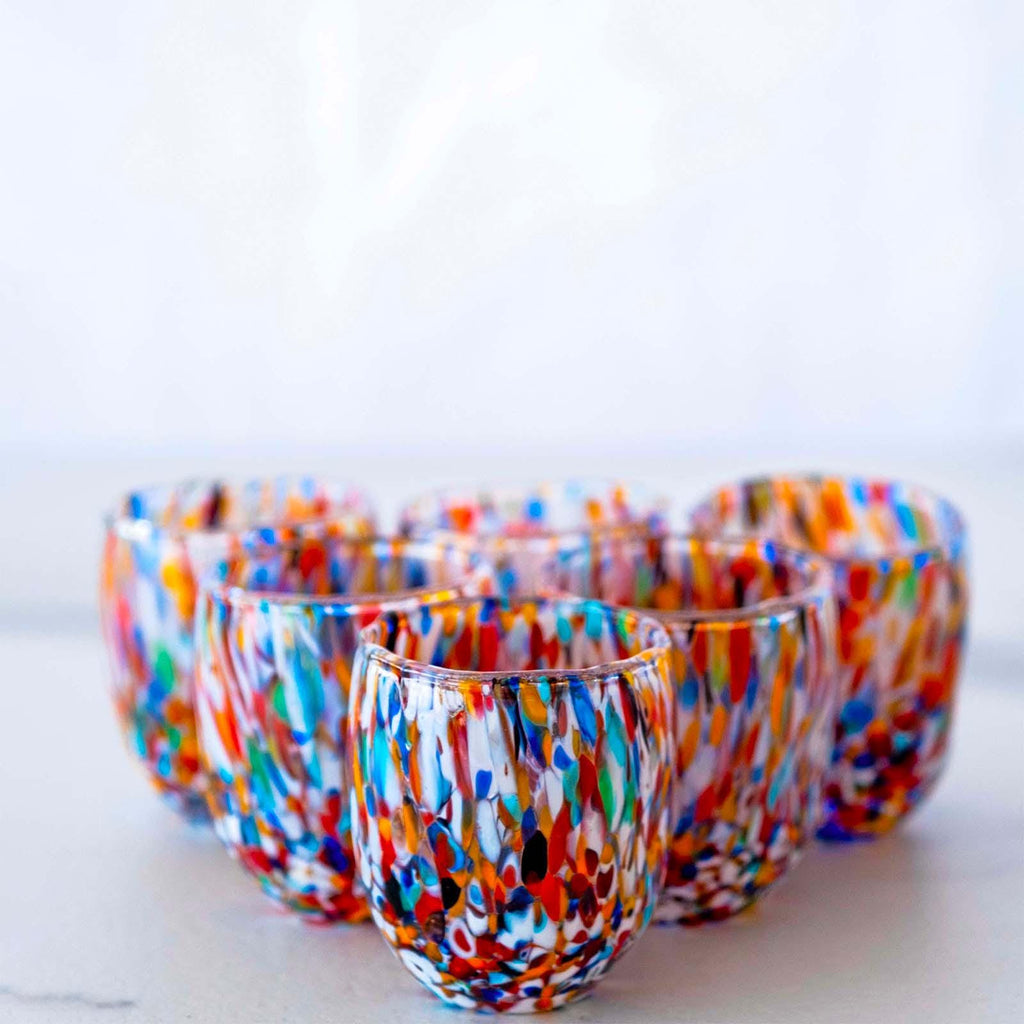 Murano Shot Glass | Certified Murano Glass | Made in Italy | Italian Liqueur Glass | Collection Onde