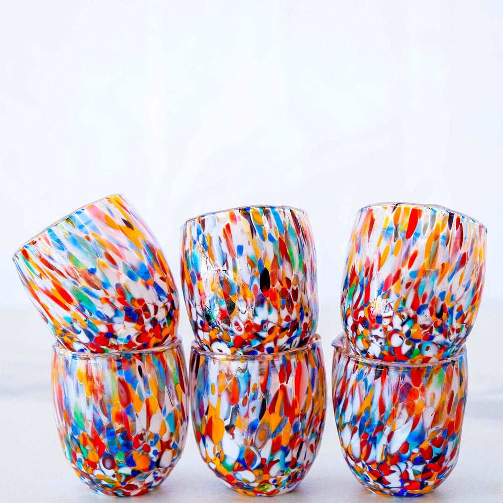 Murano Shot Glass | Certified Murano Glass | Made in Italy | Italian Liqueur Glass | Collection Onde