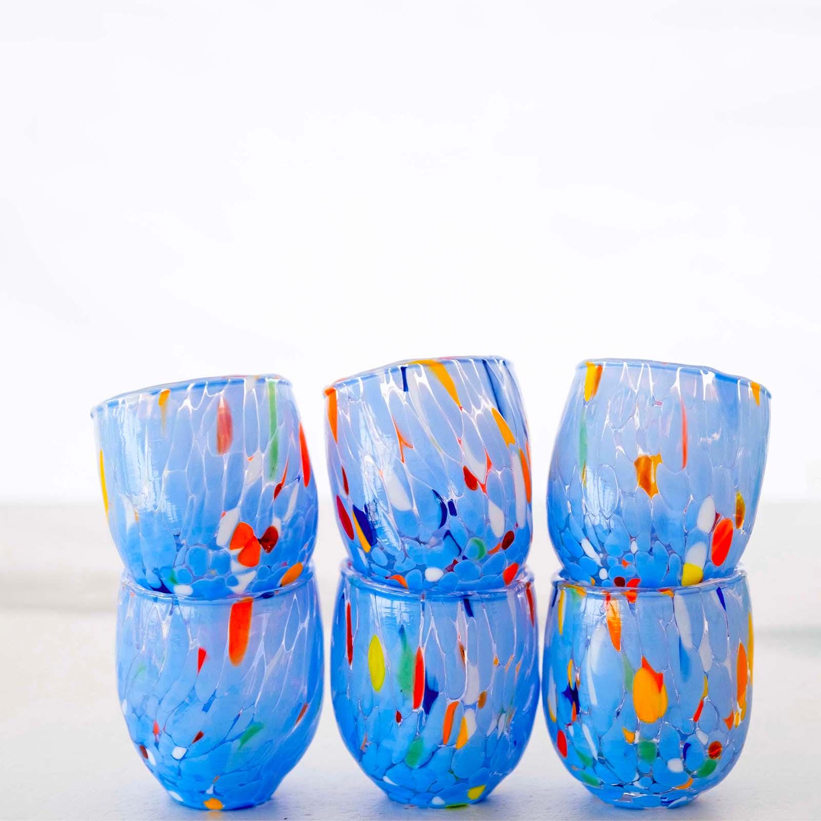 Murano Shot Glass | Certified Murano Glass | Made in Italy | Italian Liqueur Glass | Collection Onde