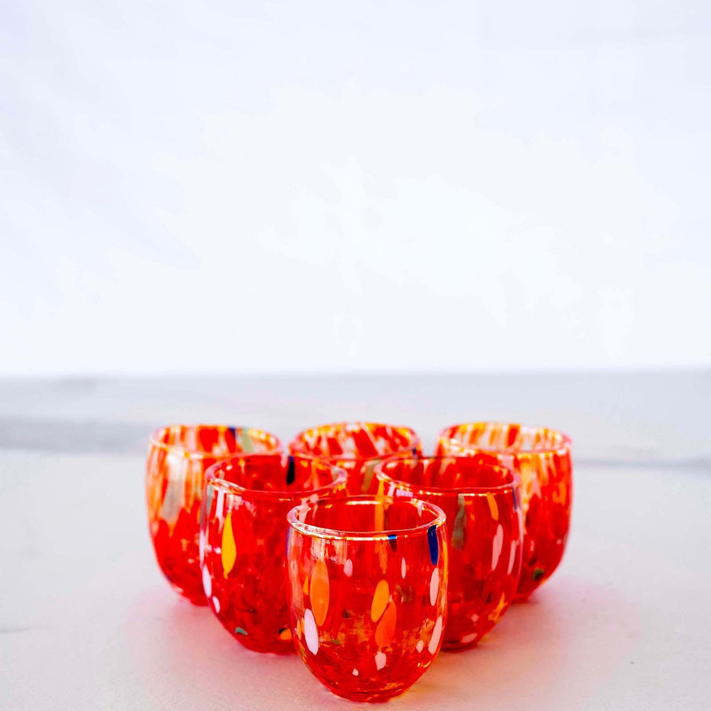 Murano Shot Glass | Certified Murano Glass | Made in Italy | Italian Liqueur Glass | Collection Onde