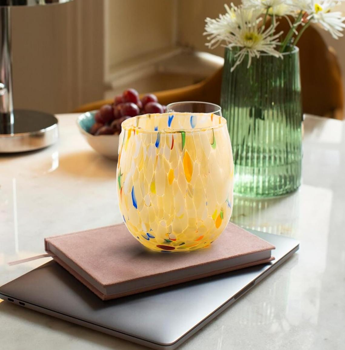 Murano Drinking Glass | Certified Murano Glass | Made in Italy | Water Glass | Collection Onde