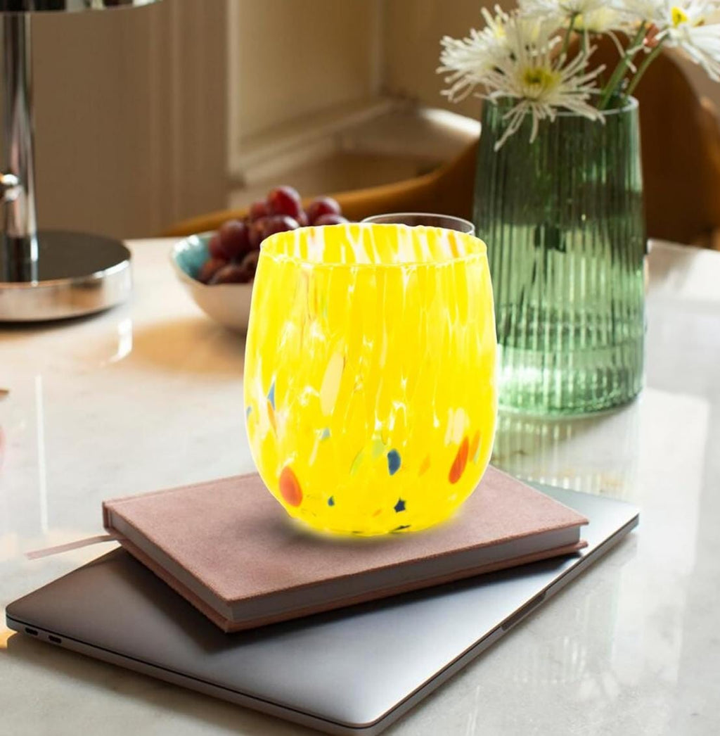 Murano Drinking Glass | Certified Murano Glass | Made in Italy | Water Glass | Collection Onde